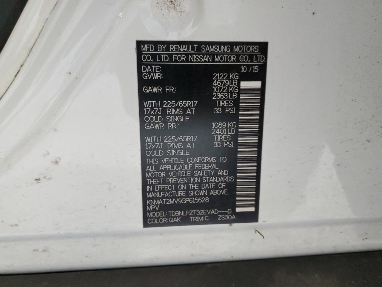 Nissan Rogue S Image 13