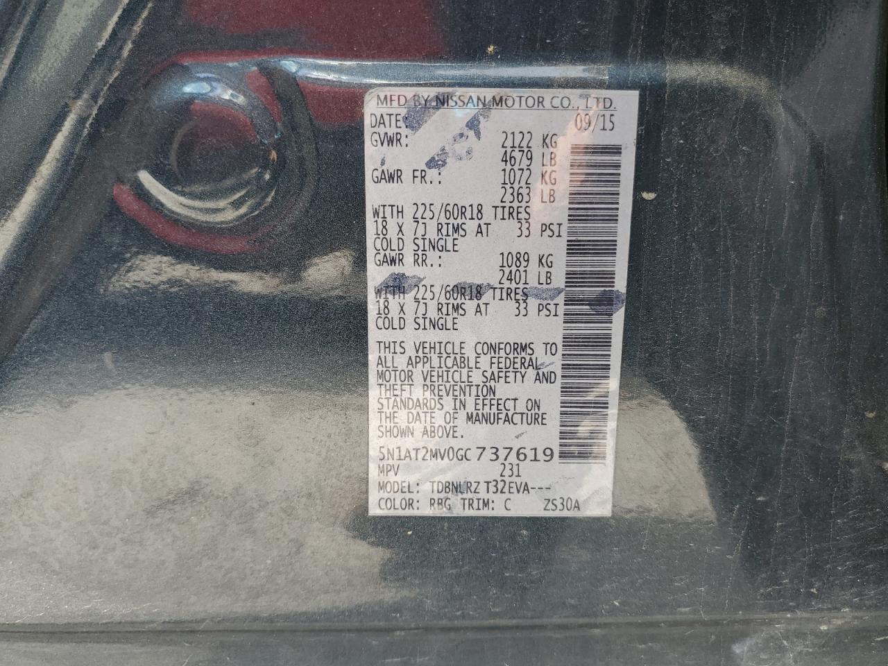 Nissan Rogue S Image 13