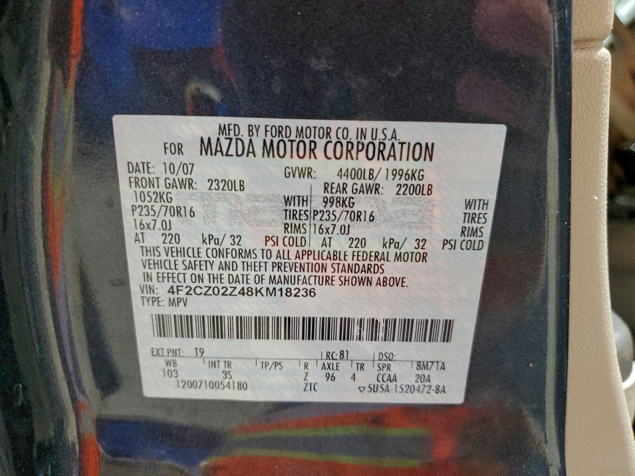 Mazda Tribute I Image 10