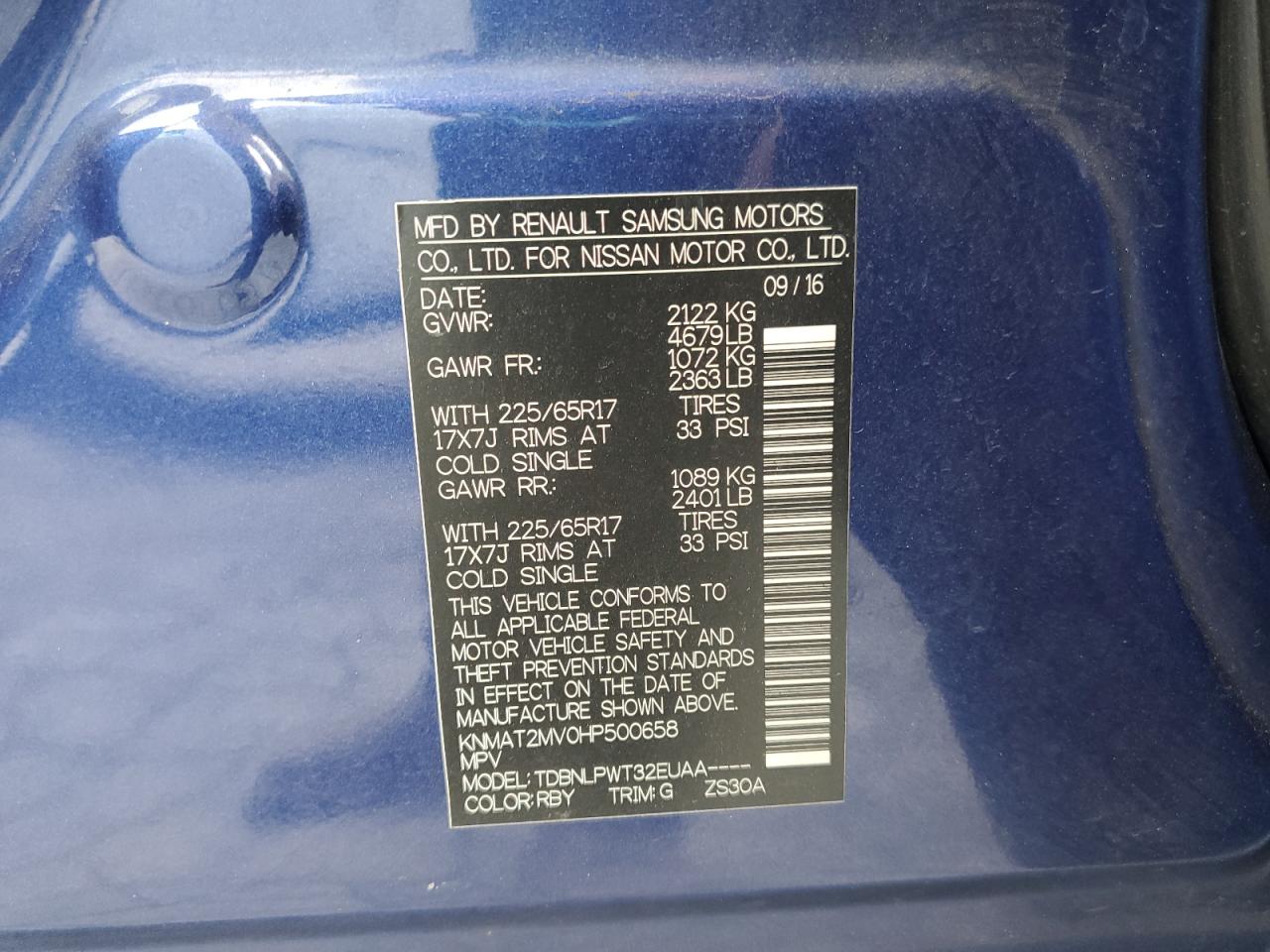 Nissan Rogue S Image 5